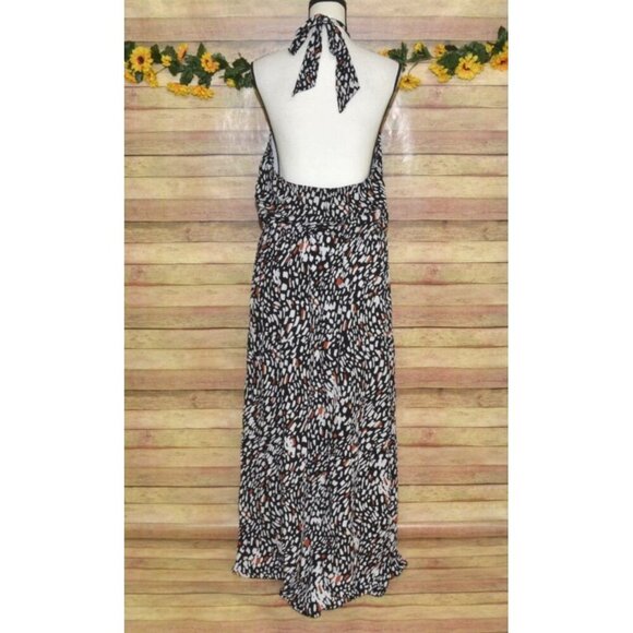 PRETTYGARDEN Women’s Halter Neck Maxi Dress Casual Sleeveless Backless Sundress - Picture 6 of 11